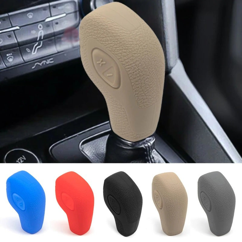 Universal Silicone Gear Shift Knob Cover Durable Polished Fit Most Vehicles