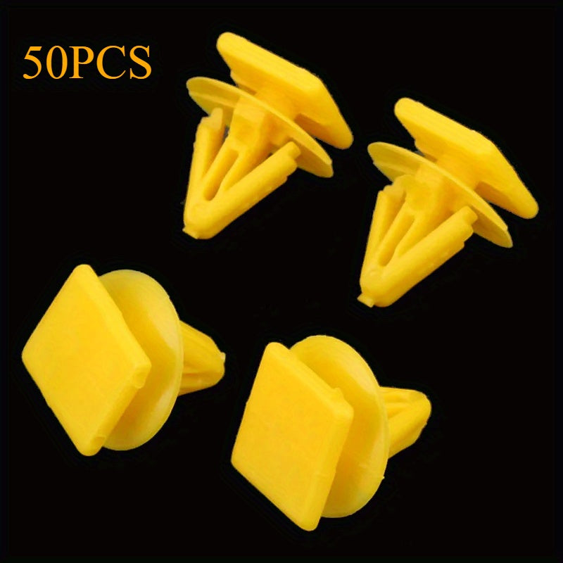 50 Pcs Car Door Interior Trim Panel Retaining Clips Rivets Plastic Fasteners