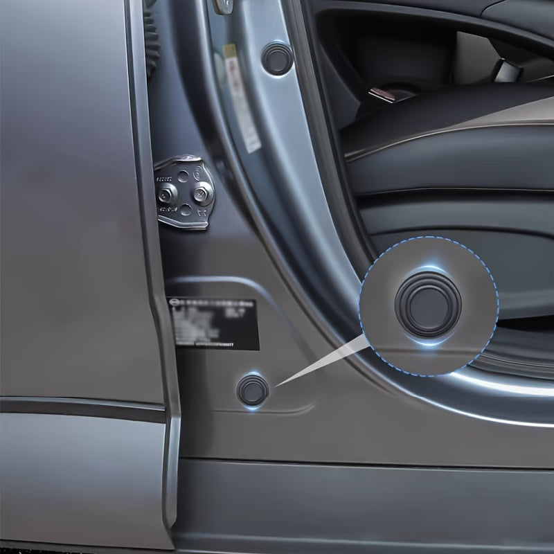 12 Pieces Silicone Car Door Shock Absorbers Anti-Collision Padding for Doors and Tailgate