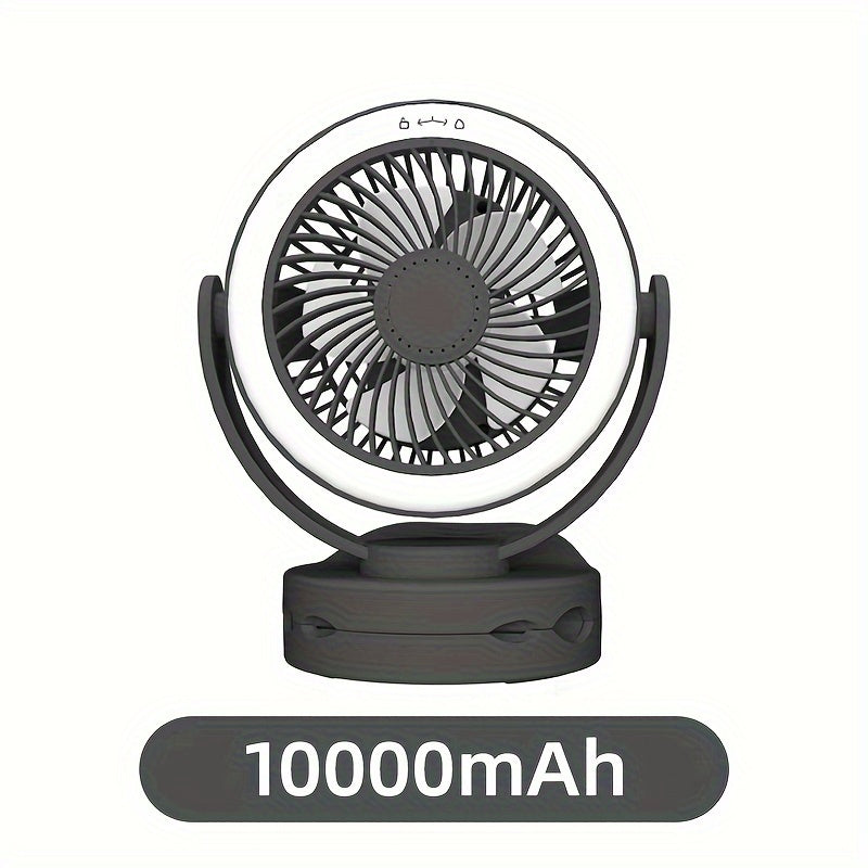 Clip-On Fan 15.24cm with 3 Speeds Quiet USB Desk and Clamp Fan