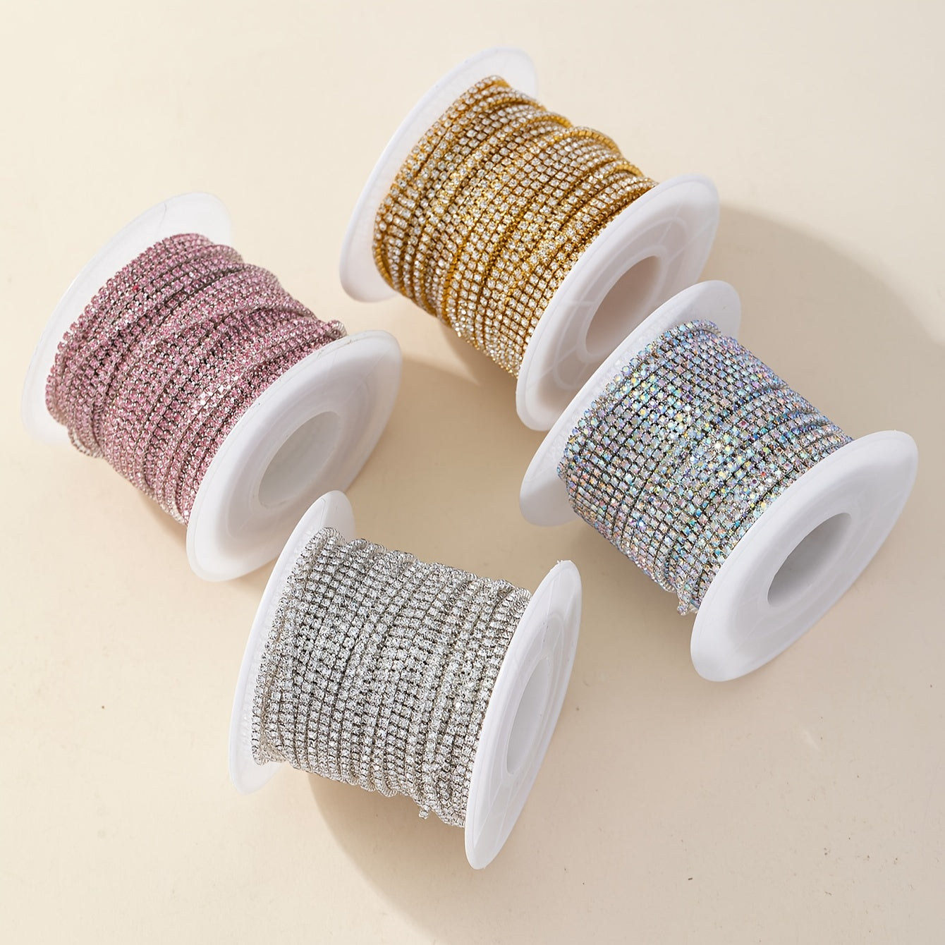 Элегантная цепочка для ногтей с блестками и стразами длиной 400 см, украшения для ногтей с ультра-блестками и алмазами