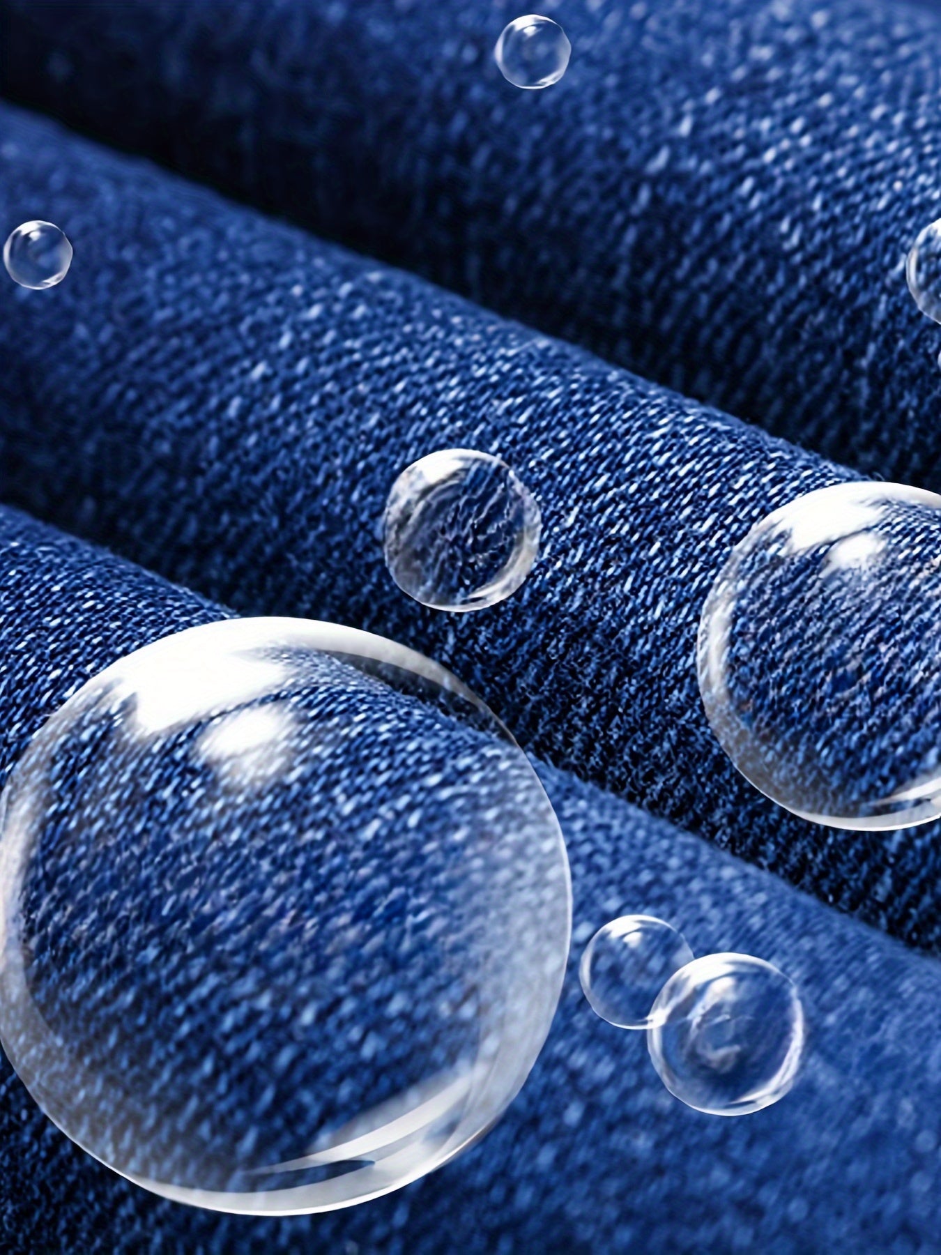 Men's Cotton Denim Trousers All-Season Stretch Regular Fit Plus Size