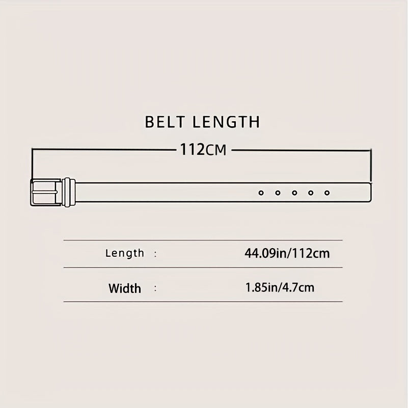 Women's Boho Vintage Flower-Printed PU Belt with Pin Buckle for Jeans