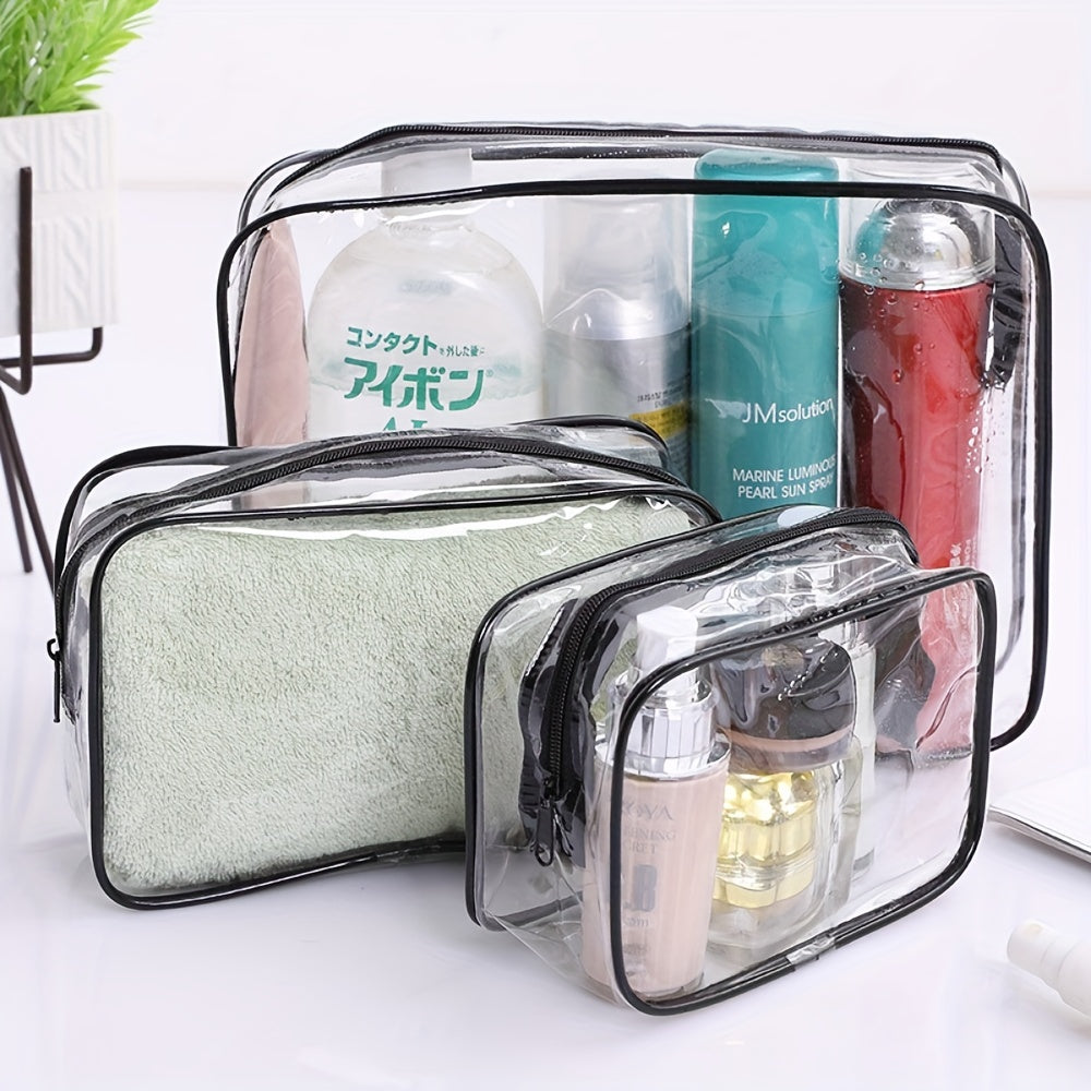 Waterproof Travel Toiletry Bag Set with Compartments for Women’s Essentials