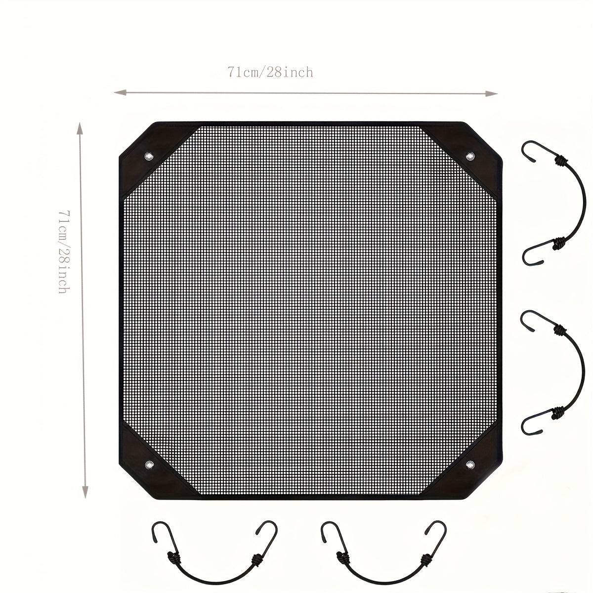 Resin Mesh Outdoor Air Conditioner Cover for AC Unit Protection, Weatherproof, Durable