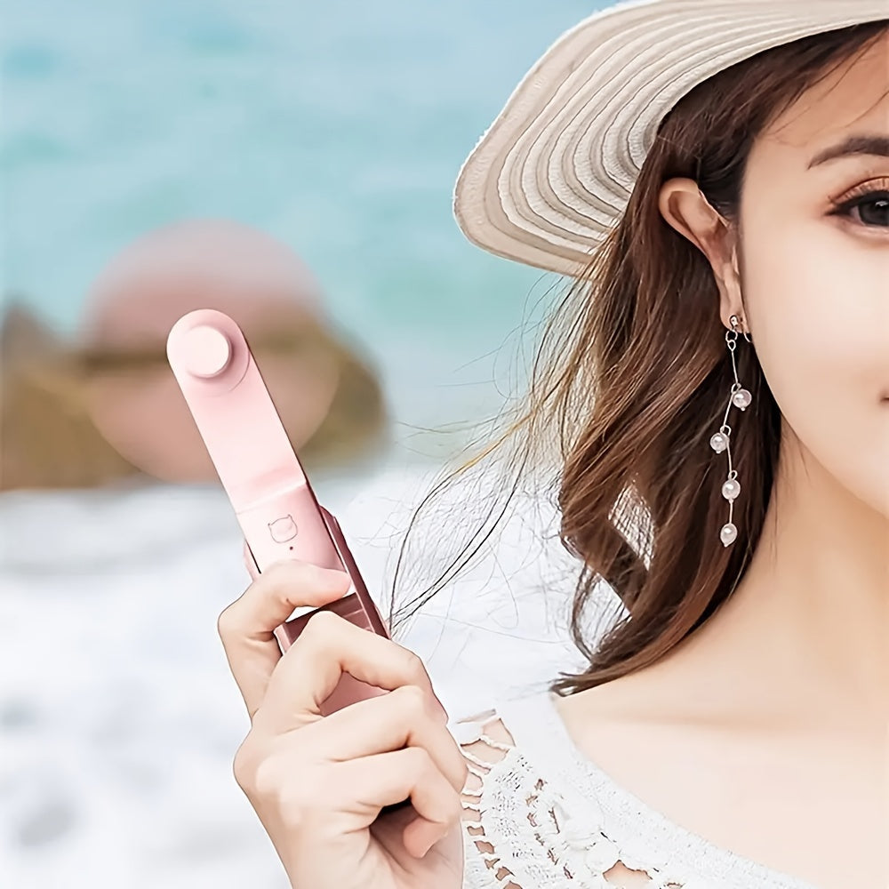 Mini Portable Fan with USB Rechargeable Battery and Auto Shut-Off