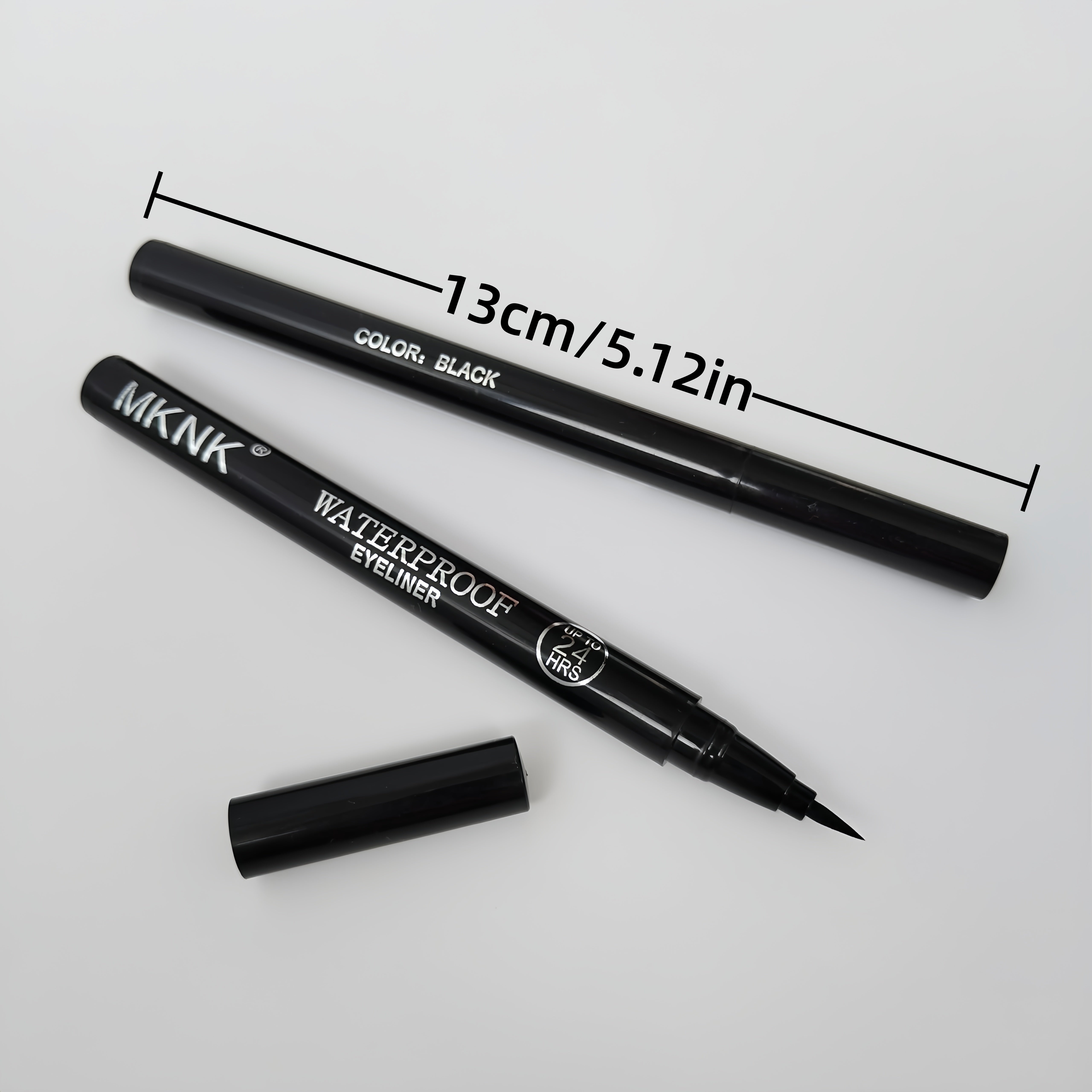 3Pcs Waterproof Liquid Eyeliner Pencil Set Black Smudge-Proof Long Lasting