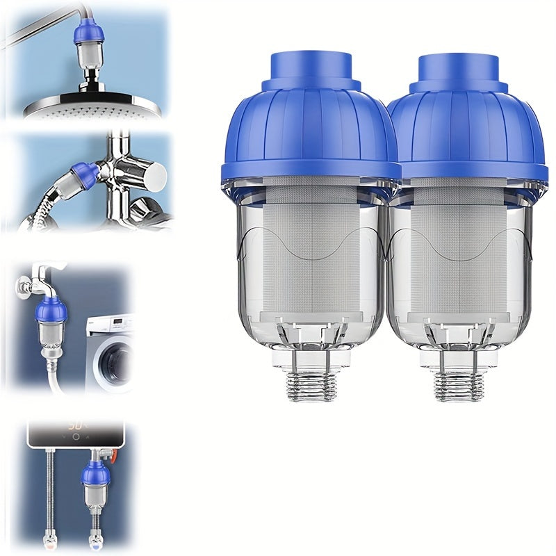 Suv isitgichi uchun zanglamaydigan po'latdan yasalgan old filtr - Bir dona, qayta ishlatiladigan aylantiriladigan cho'kindi filtri shisha shaklidagi idishda, kir yuvish mashinalari, dushlar va lavabo uchun energiya tejamkor yechim