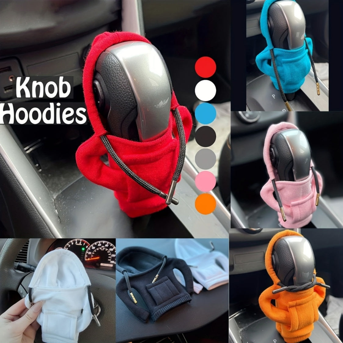 Car Interior Gear Shift Cover Hooded Cloth Auto Decoration Protector