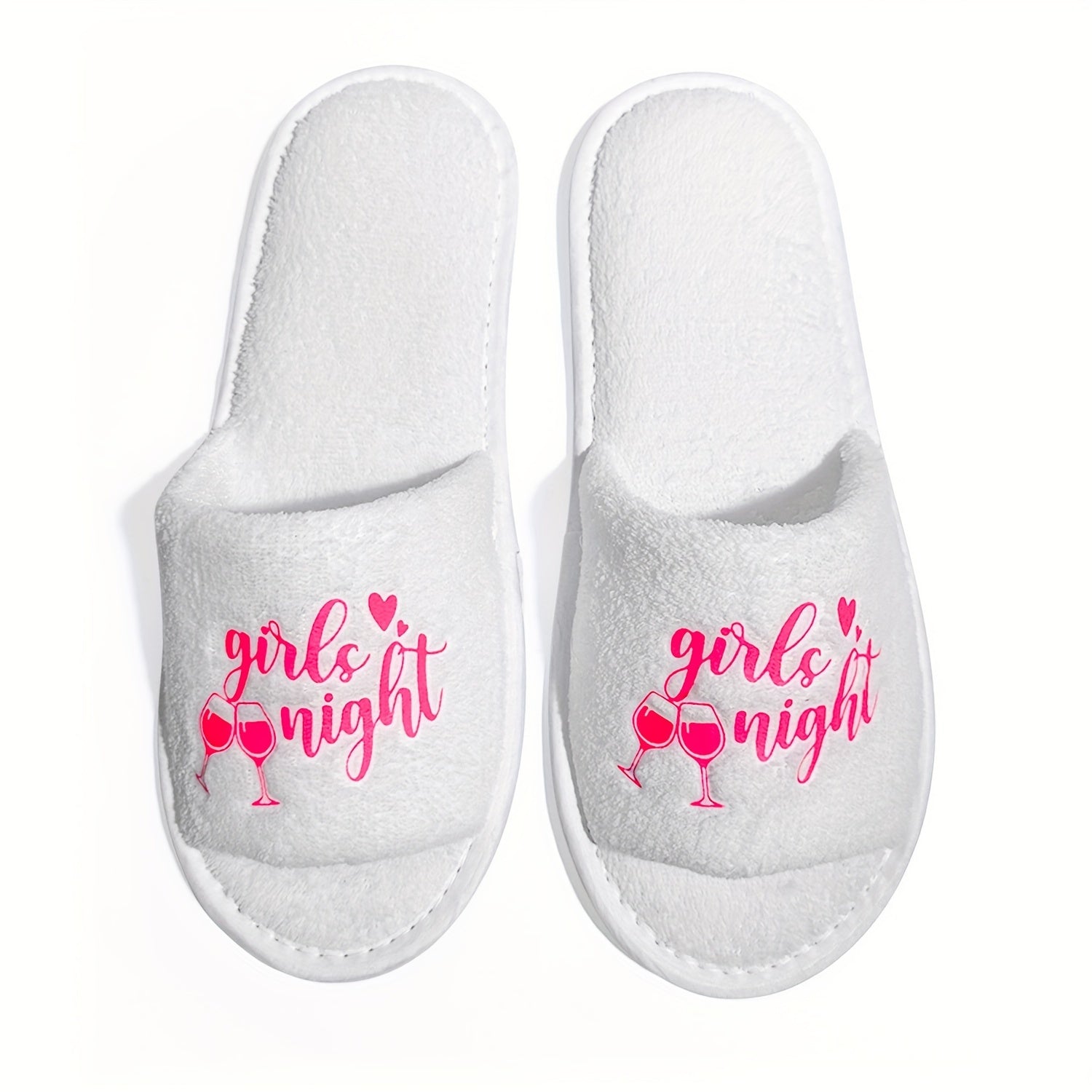 Women's Printed Slippers Lightweight Open Toe Slides Indoor Home Shoes