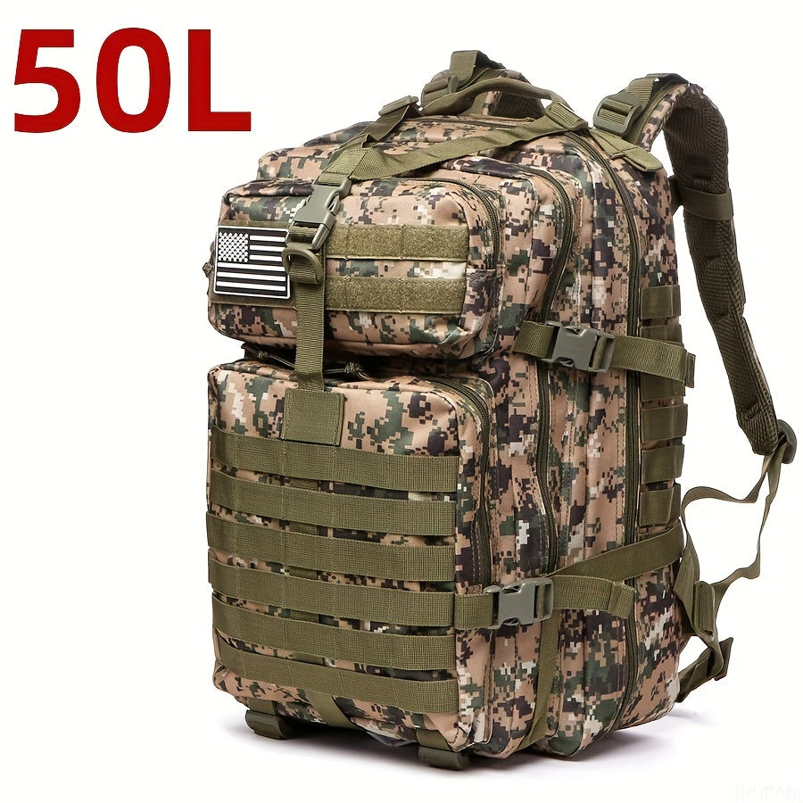 Waterproof Outdoor Backpack for Hiking Fishing Hunting 25L 50L Camo Oxford Cloth