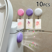 10 Blooming Breeze Air Freshener Tablets Cherry Blossom Lavender Long-Lasting Deodorizer for Home Car Closet