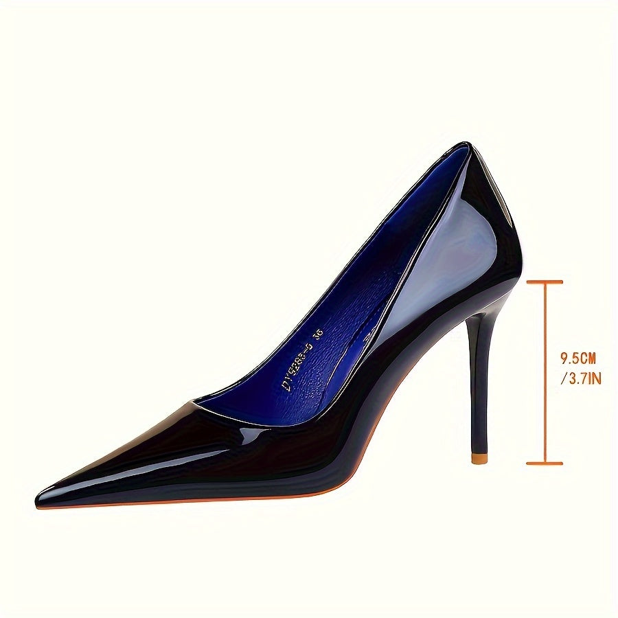Women's Solid Color Stiletto Heels Pointed Toe Dress Pumps