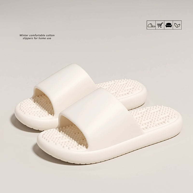 Unisex Breathable Massage Slippers for Home Indoor Use Quick-Drying Soles