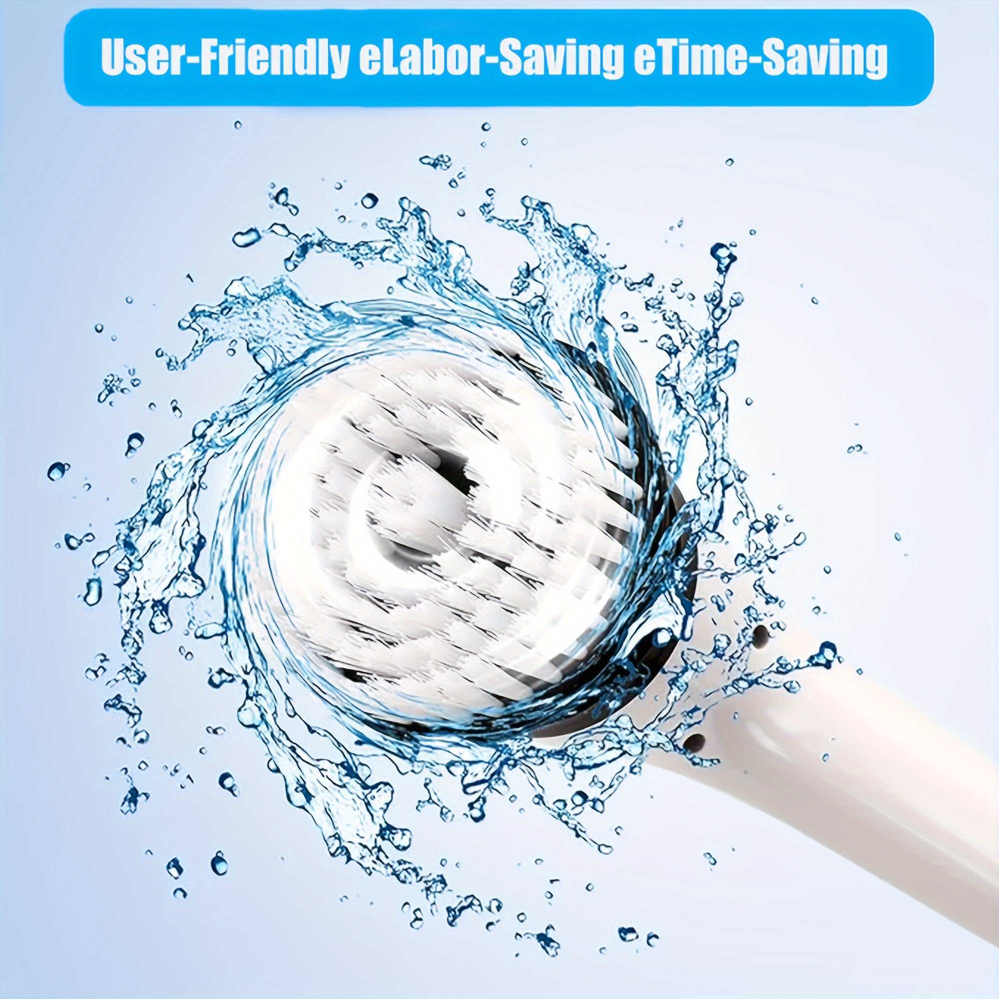 Electric Cleaning Brush with Rotating Floor Wash, 7 Brush Heads, Adjustable Handle