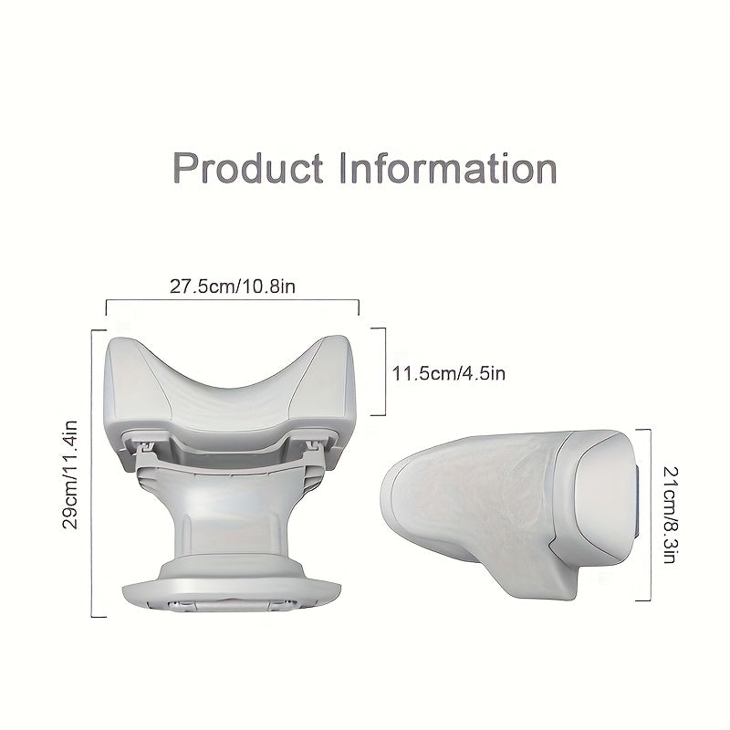 Adjustable Car Neck Pillow for Yuan Models White Interior Ergonomic Enhance