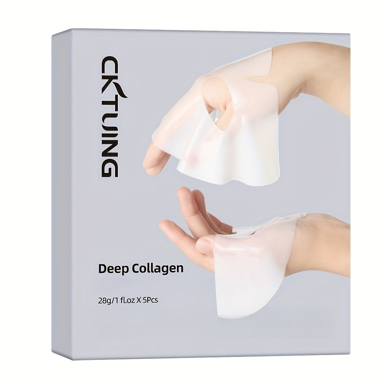 5 Pack Collagen Facial Masks for Moisturizing Hydrating Firming and Tightening