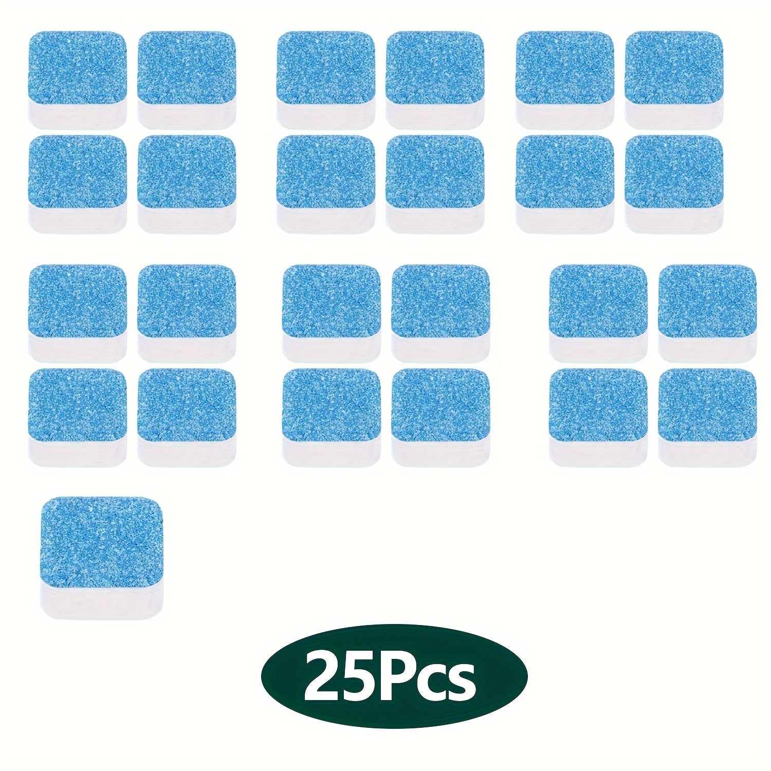 All-in-One Lemon Scent Washing Machine Cleaner Tablets 5/25/35pcs Deep Cleaning Detergent for Front and Top Load Machines