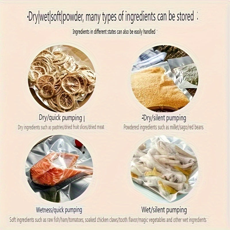 Tijorat darajali BPAsiz oziq-ovqatni saqlash uchun vakuumli yopishqoq sumka Sous-Vide uchun