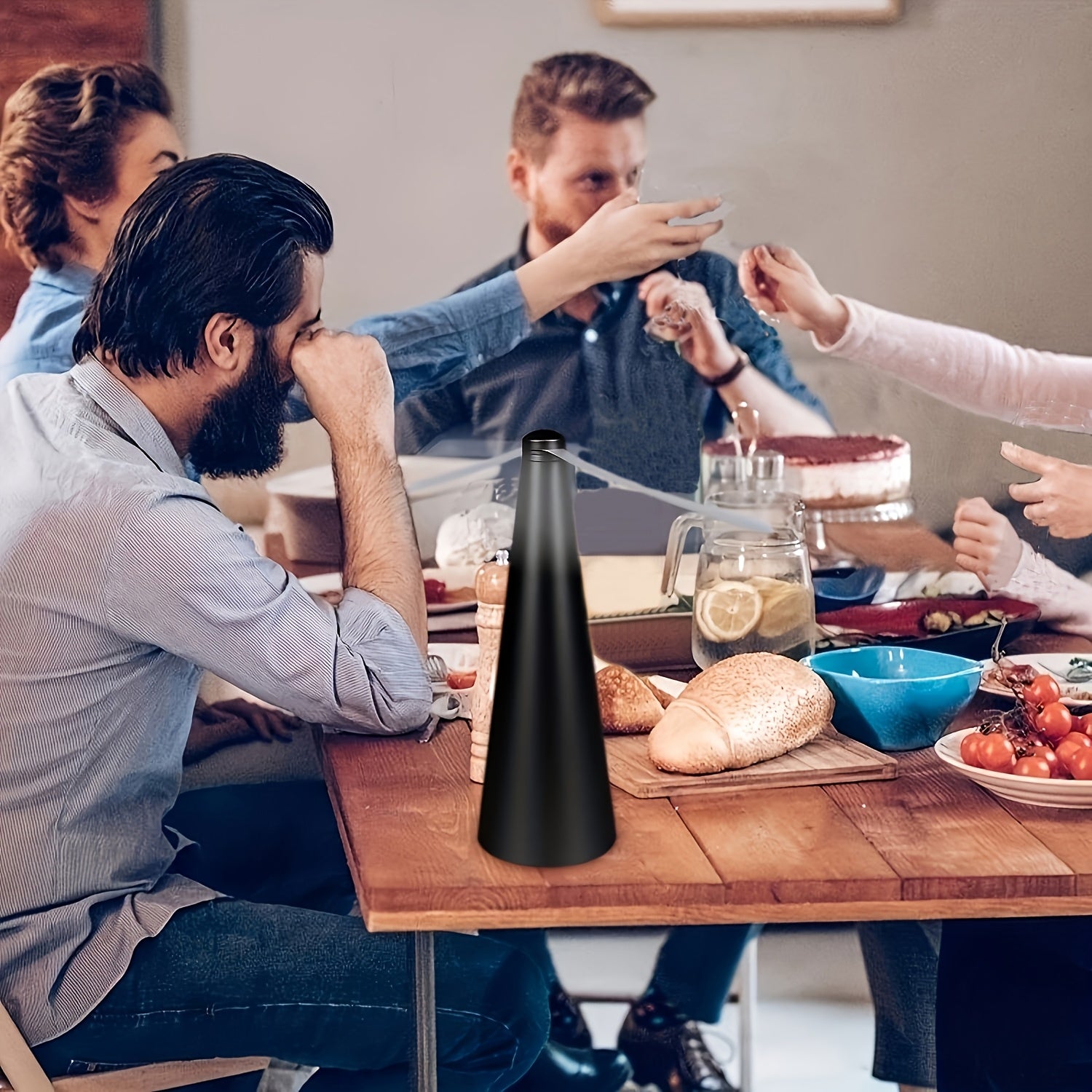 Outdoor Mosquito Repellent Fan Battery Powered Fly Catcher for Kitchen Home