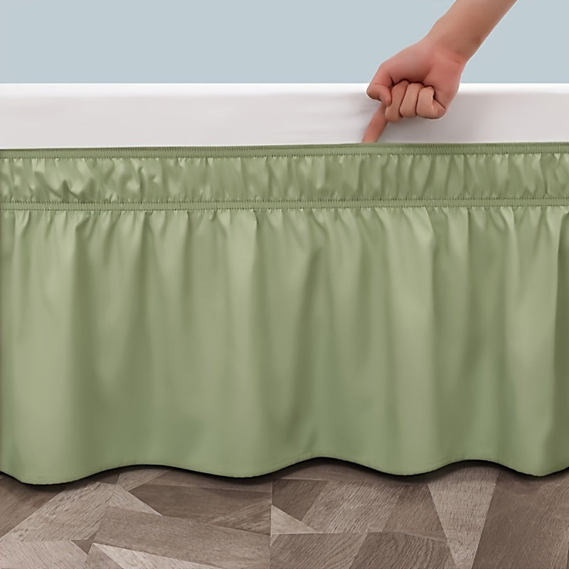 Microfiber Bed Skirt with Elastic Bands, 95g Ultra-Fine Material
