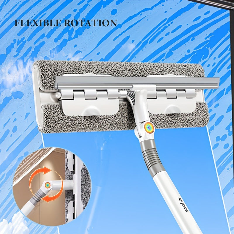 Mustahkam uy jihozi: Silikon, Metall va Plastikdan yasalgan Ko'p Qavatli Tozalash Qaychi Cho'tkasi - Shisha, Devorlar, Pol, Gilamlar, Mebel uchun ko'p funksiyali - 1 dona