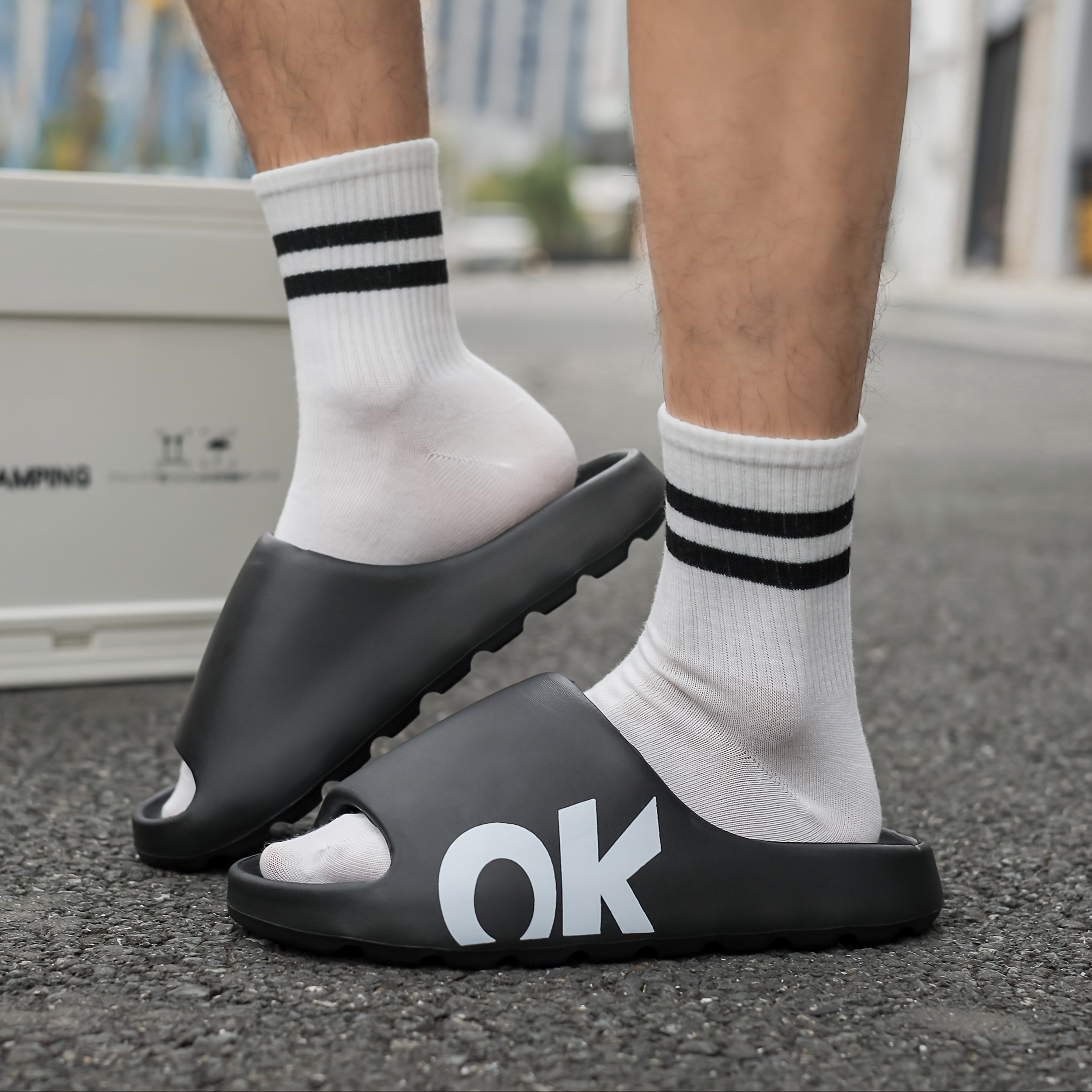 Unisex Summer EVA Slides Lightweight Non-Slip Casual Beach Sandals