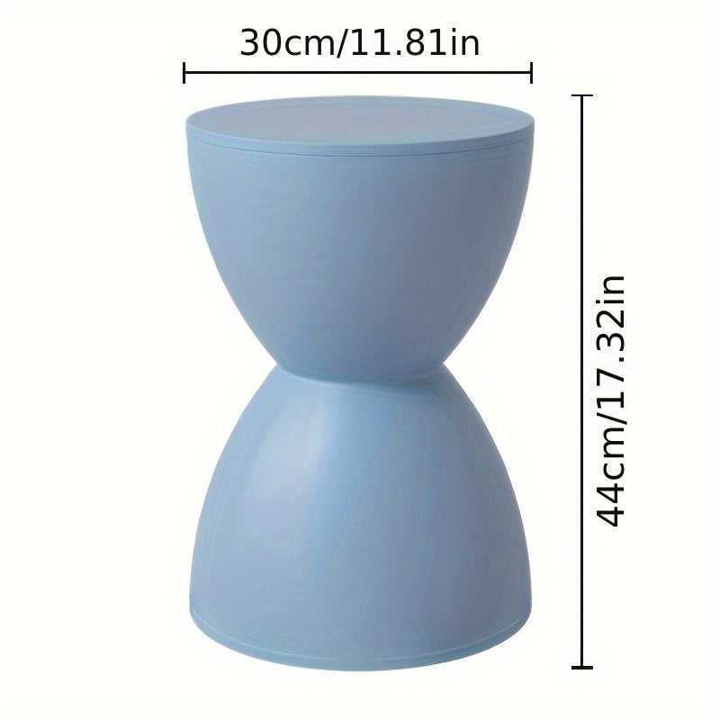 Modern Nordic Plastic Stool Side Table Corner Accent Shoe Bench