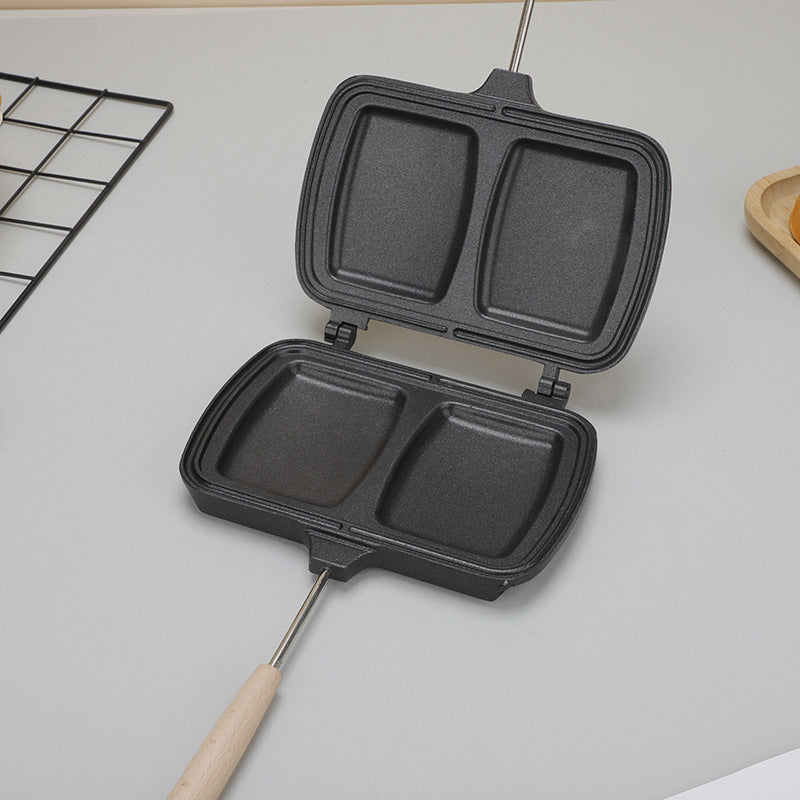 Sandwichera antiadherente con bordes removibles para tortillas, tostadas y desayunos