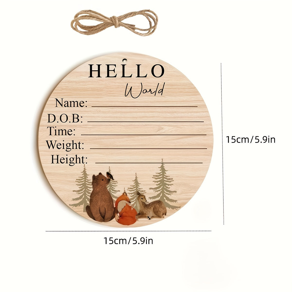 Baby Announcement Signs Personalized Birth Announcement for Newborn Hospital Welcome Sign