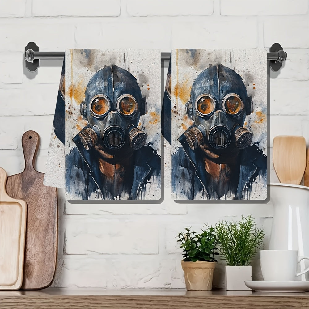 2 Pack Ultra Soft Kitchen Towels Absorbent Dish Hand Towels 40x60 cm