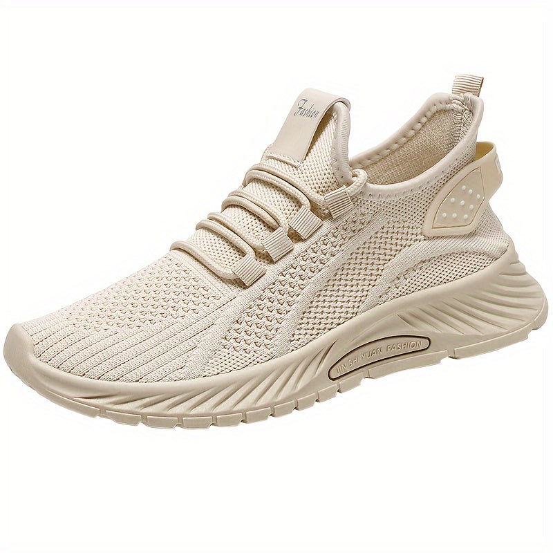 Women's Knitted Lightweight Breathable Tennis Shoes Plus Size Low Top Sneakers
