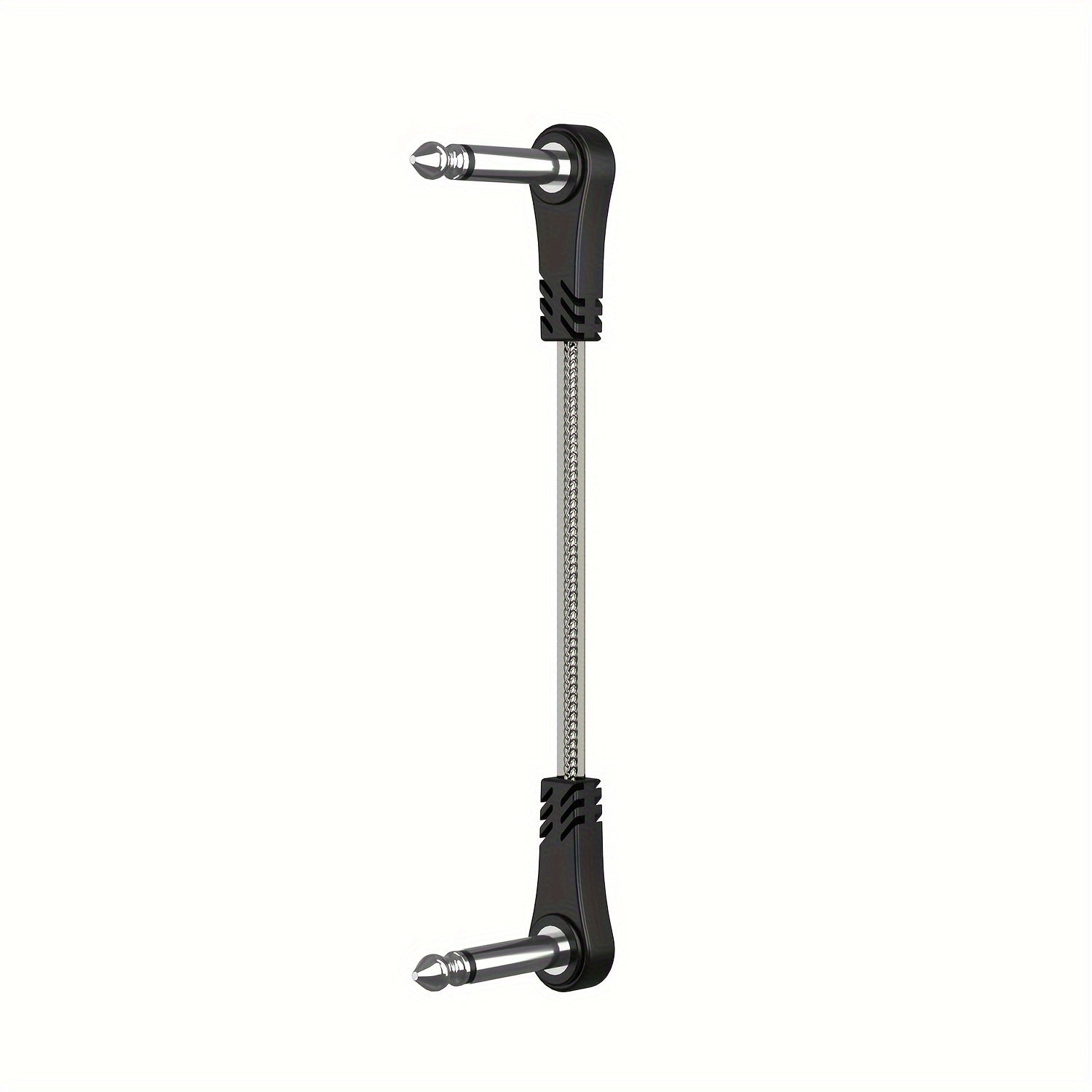 6 Inch 6.35mm Patch Cables for Guitar Pedals Black 5 Pack