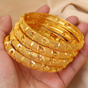 Open-Back Bangle in 18K Gold Plating for Women Stylish Jewelry