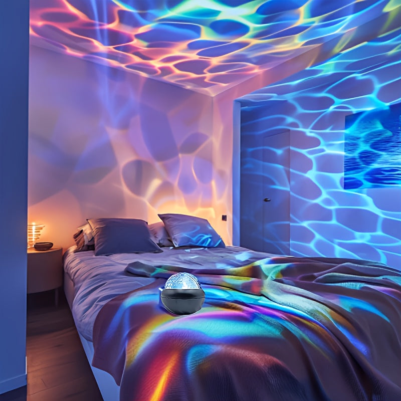 LED Nightlight with Adjustable Color-Changing Circular Spotlight for Bedrooms Weddings Holidays and Travel