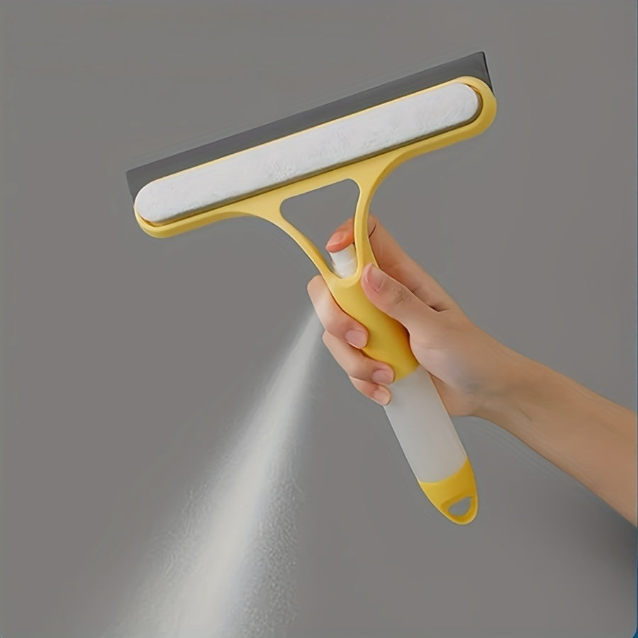 Mustahkam Plastik Tozalash Vositasi - 3-in-1 Ko'p Maqsadli Shisha Squeegee Dush Eshiklari, Avtomobil Derazalari va Oshxona Stol usti uchun