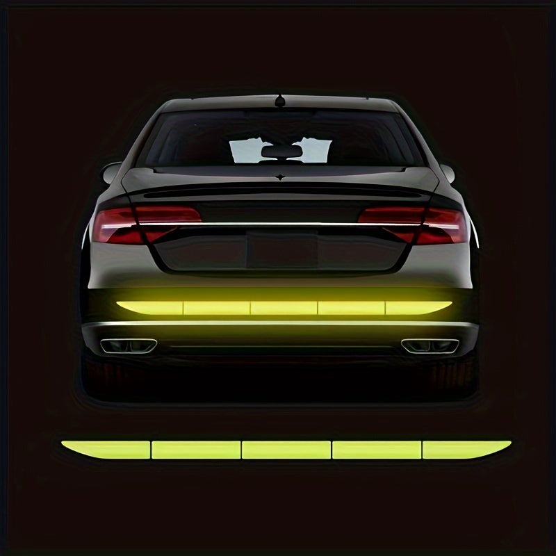 Avtomobil bumpiri uchun yoritgichli stikerlar, kechqurun xavfsizlik uchun yoritgichli chiziqlar