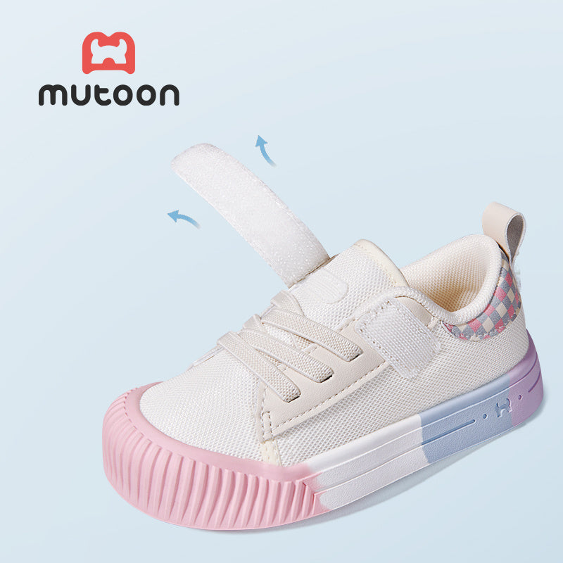 Children's Canvas Shoes for Boys and Girls with Non-Slip Sole and Protective Toe