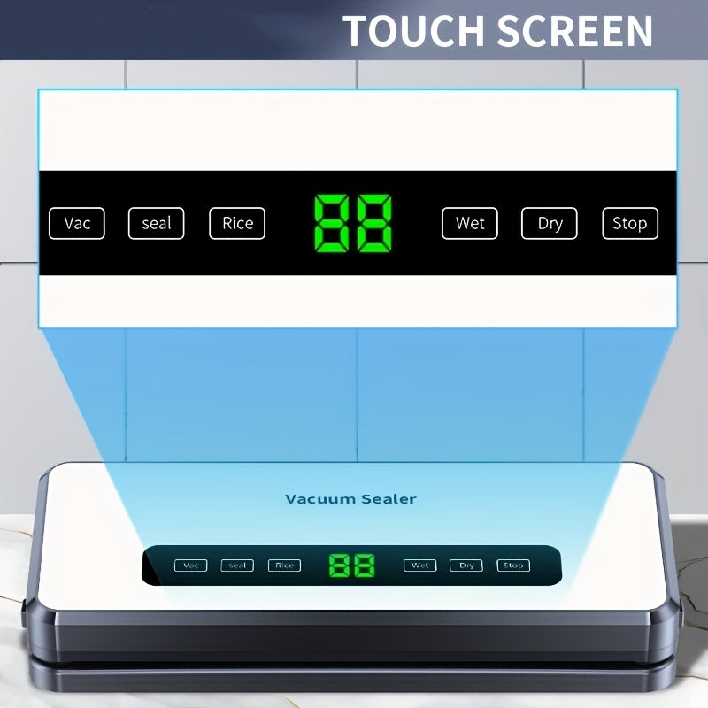 1 шт. ELFO LARANJA Вакуумный упаковщик с резаком для лент, пурпурная световая стерилизация, европейская вилка, батарейки не требуются.