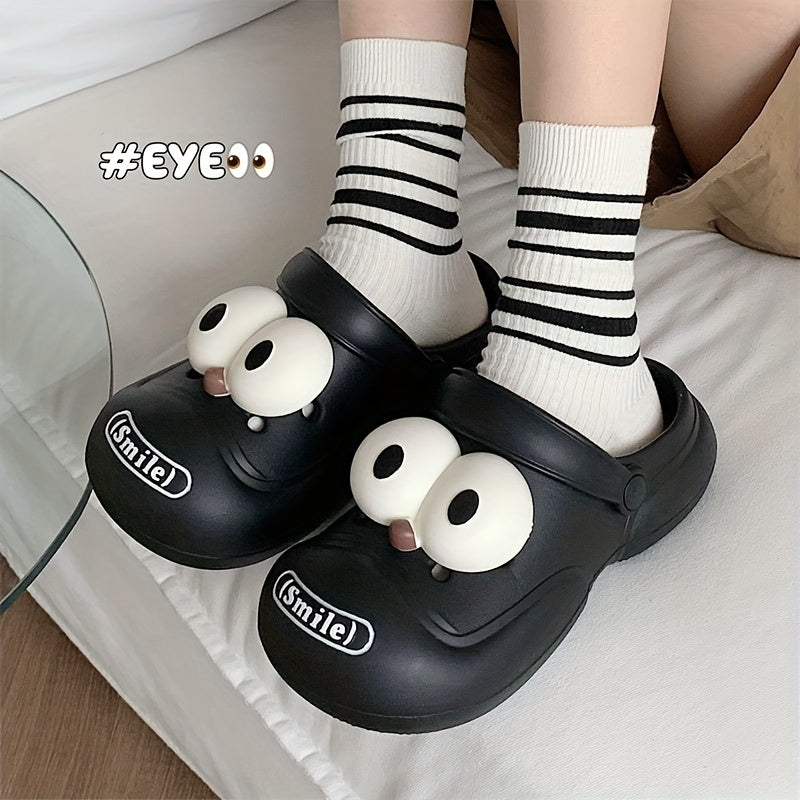 Big-Eyed Cartoon EVA Clogs Lightweight Non-Slip Summer Sandals for Couples