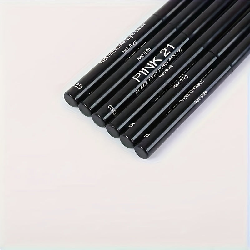Women Waterproof Black Eyeliner Pencil Smudge-Proof Long-Lasting