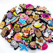 60pcs Animal PVC Charms for Phone Cases and Accessories Random Cat Dog Dino Toys