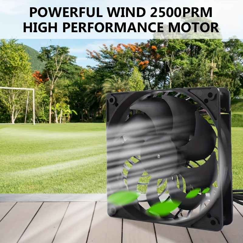 Мини-комплект солнечного вентилятора для курятника, теплицы, сарая для охлаждения