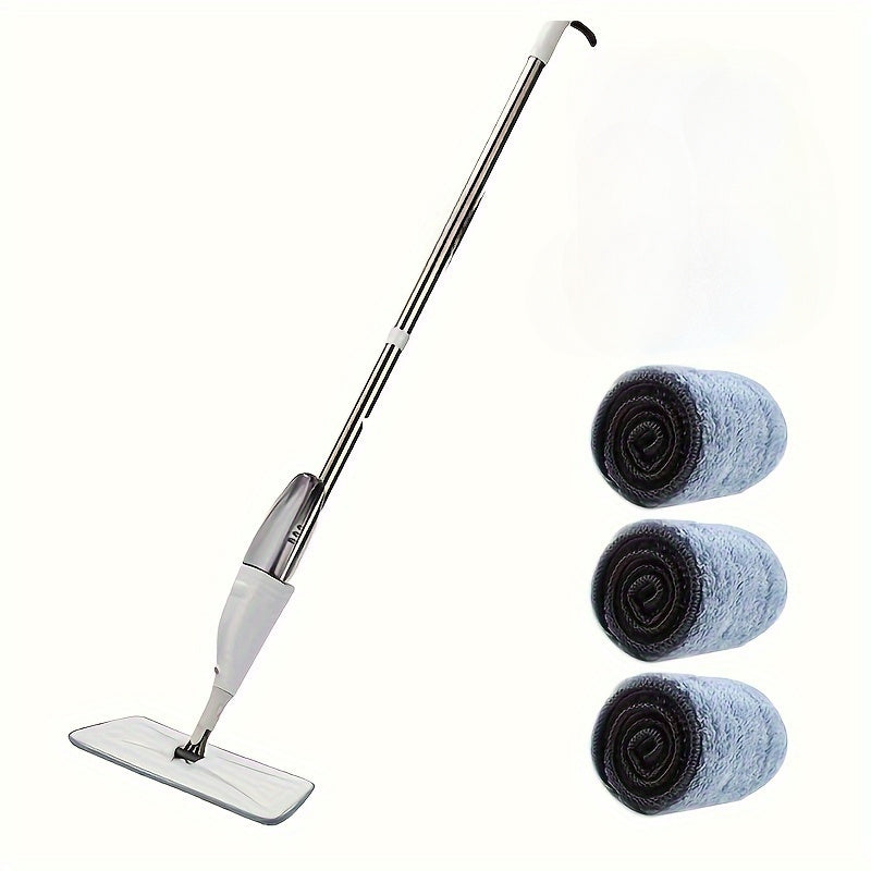 Versatile Spray Mop with Reusable Pads for Wet Dry Floor Cleaning and Disinfection