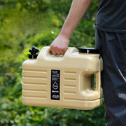 Portable Water Container 1-Piece Plastic with Spigot for Camping Home Car