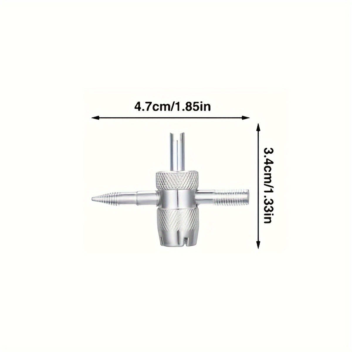 Набор инструментов для ремонта кондиционеров, включает в себя двусторонний гаечный ключ, 8 латунных сердечников клапанов и 8 улучшенных пластиковых колпачков. Изготовлен из металла и не требует электричества.
