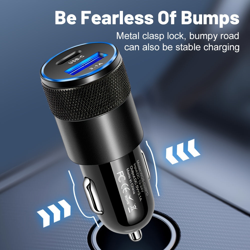 Fast Charging USB PD Car Charger for Xiaomi Huawei Phones