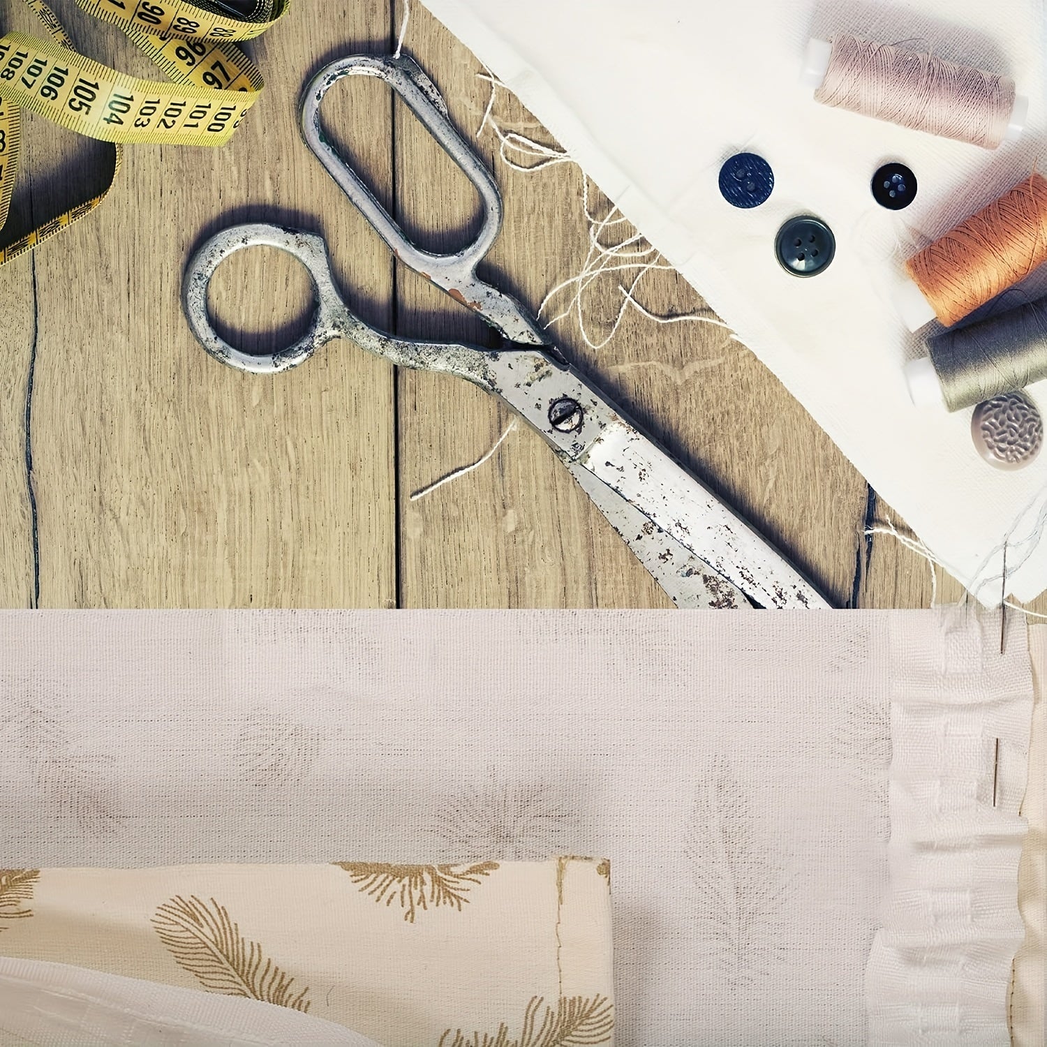 White Pleated Curtain Tape 30 Meter Roll Elastic for Curtains and Home Decor