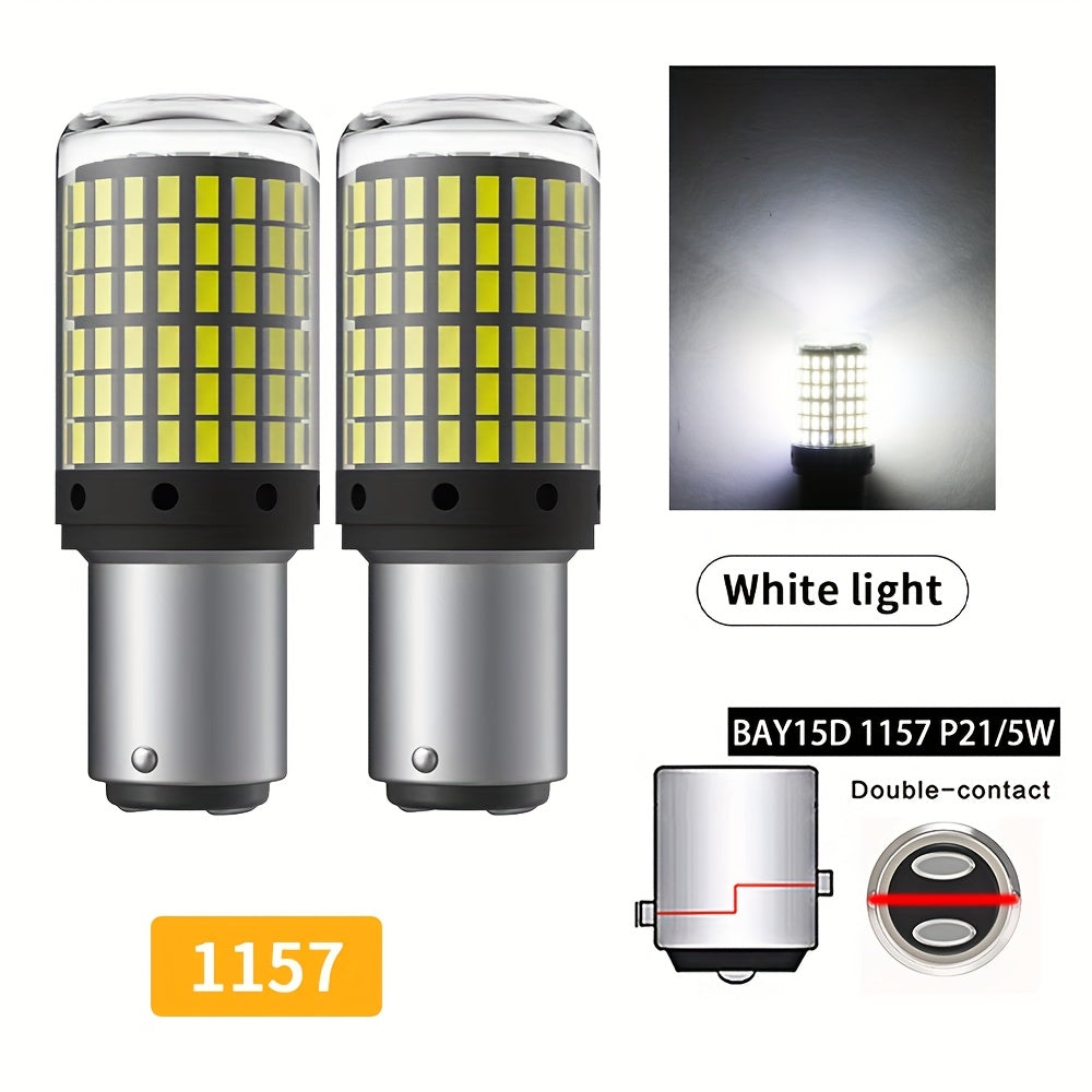 Набор из 2 светодиодных ламп для автомобильных тормозных, задних, указателей поворота, дневных ходовых огней