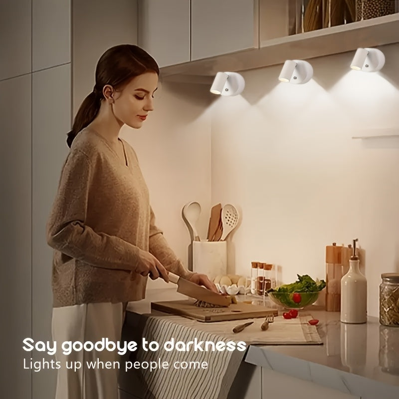 Modern LED Wall Sconce Touch Control Rechargeable Lithium Battery